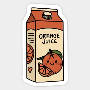 Orange Juice Sticker